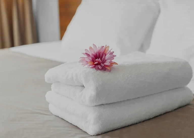Ręczniki z kwiatkiem